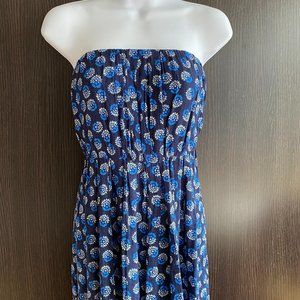 LOFT Blue Floral Maxi Dress